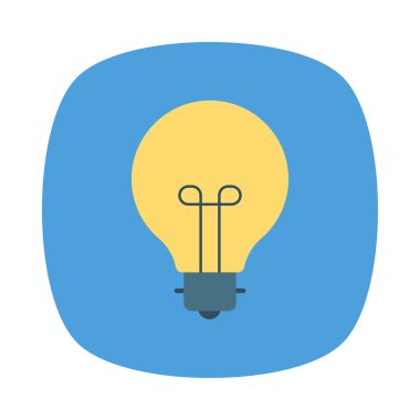 ampul ışık fikir vektör çizim 