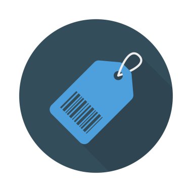 etiketi düz stil simgesi alışveriş, illüstrasyon vektör