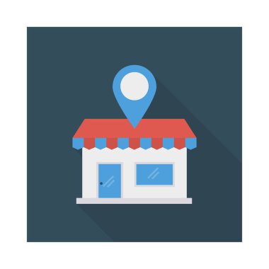 Konum işaretçisi PIN vektör çizim 