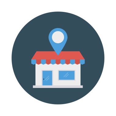 Konum işaretçisi PIN vektör çizim 