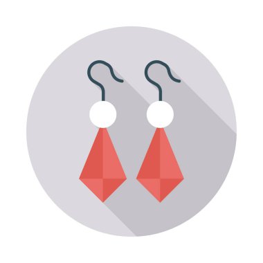 küpe mücevher inci vektör çizim 