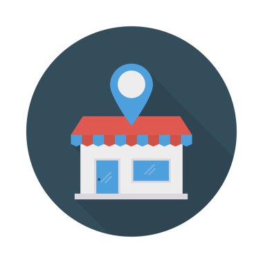 Konum işaretçisi PIN vektör çizim 