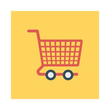 vektör çizim alışveriş sepeti arabası 