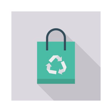 alışveriş çantası geri yükleme vektör çizim 