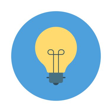 ampul ışık fikir vektör çizim 