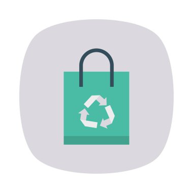 alışveriş çantası geri yükleme vektör çizim 