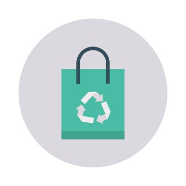 alışveriş çantası geri yükleme vektör çizim 