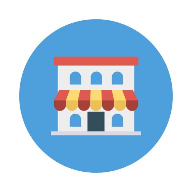 Dükkanı Pazar vektör çizim depolamak 