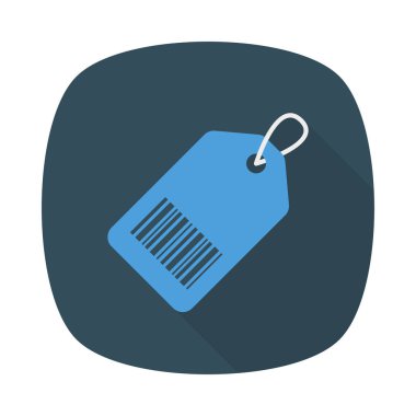 etiketi düz stil simgesi alışveriş, illüstrasyon vektör