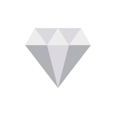 elmas düz stil ikonu, vektör çizim 