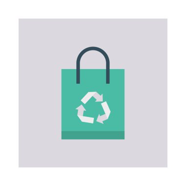 alışveriş çantası geri yükleme vektör çizim 