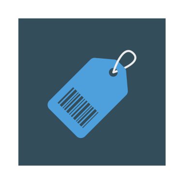 etiketi düz stil simgesi alışveriş, illüstrasyon vektör