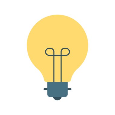 ampul ışık fikir vektör çizim 