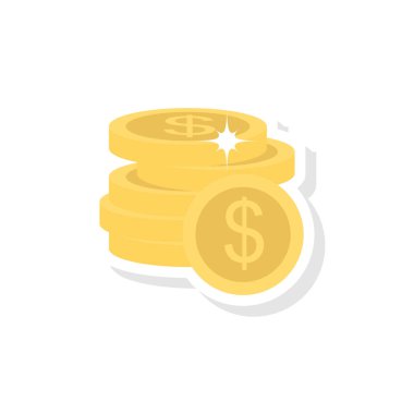 dolar sikke vektör çizim kazanç 