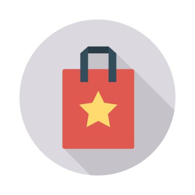 vektör çizim alışveriş çantası favori 