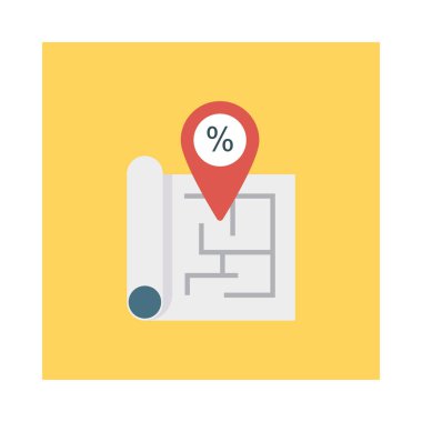 konumu PIN mimar vektör çizim 