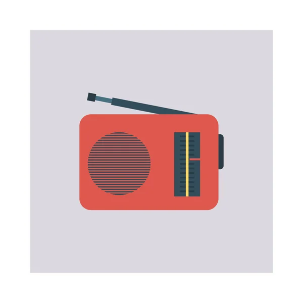 Radio Tape Antenna Vector Illustration — Stock Vector