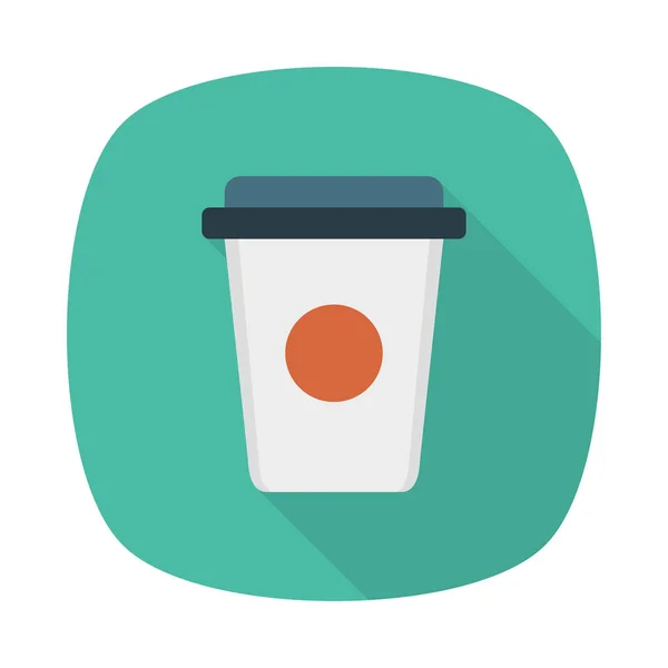 Taza Papel Café Icono Estilo Plano Vector Ilustración — Vector de stock