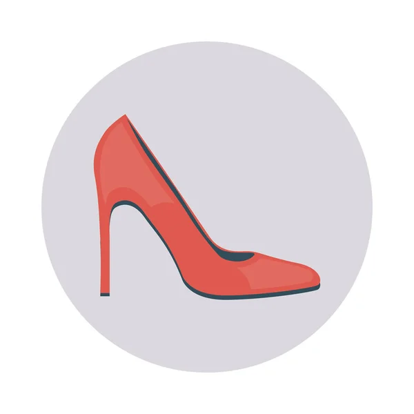 Hiel Stiletto Mode Vectorillustratie — Stockvector