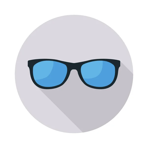 Gafas Moda Icono Estilo Plano Vector Ilustración — Vector de stock