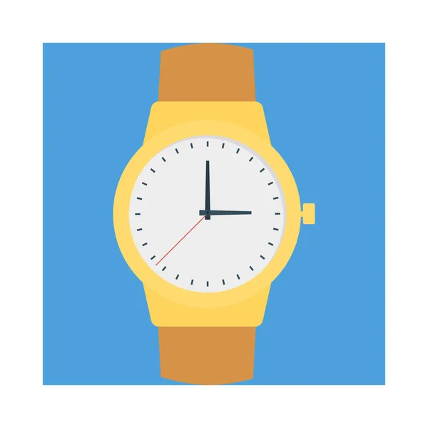 Uhr Flache Stil Symbol Vektor Illustration — Stockvektor
