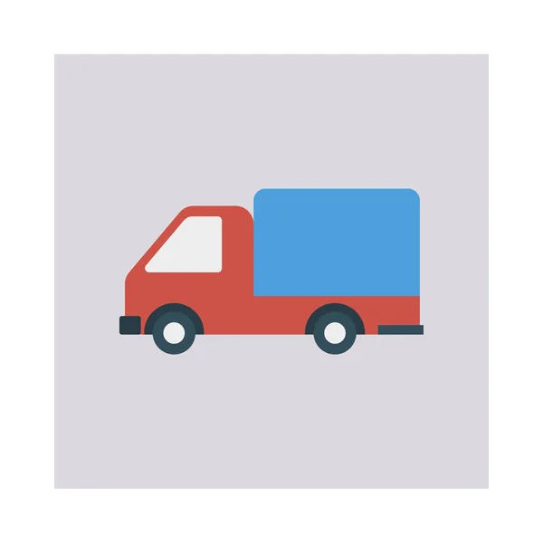 Entrega Icono Estilo Plano Camión Vector Ilustración — Vector de stock