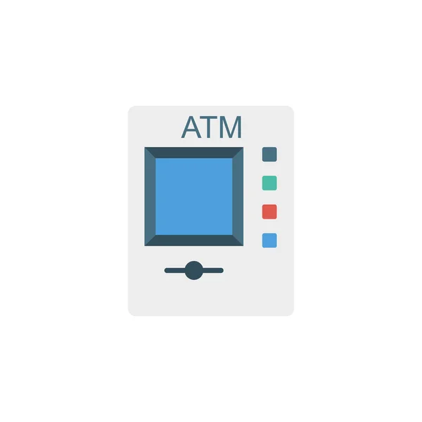 Atm Retirar Ilustración Vector Bancario — Vector de stock