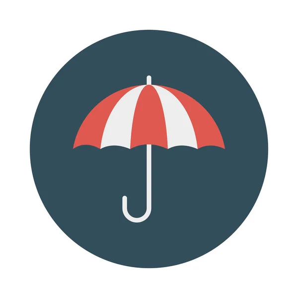 Umbrella Flat Style Icon Vector Illustration Protection Concept — Stock Vector