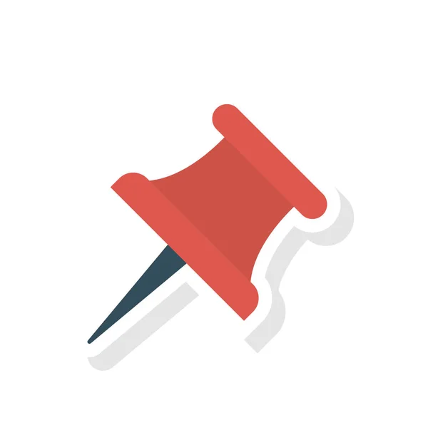 Pinthumbtack Pushpin Vektor Illustration — Stockvektor