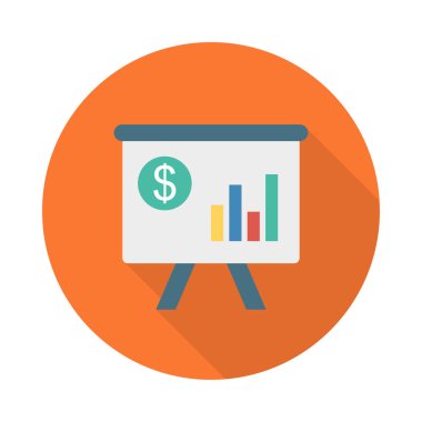 sunu kurulu grafik düz stil simgesi, vektör çizim ile 