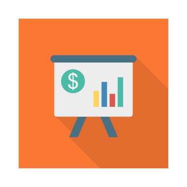 sunu kurulu grafik düz stil simgesi, vektör çizim ile 