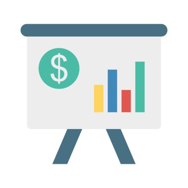 sunu kurulu grafik düz stil simgesi, vektör çizim ile 