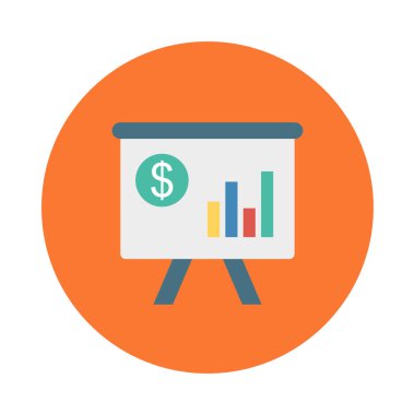 sunu kurulu grafik düz stil simgesi, vektör çizim ile 