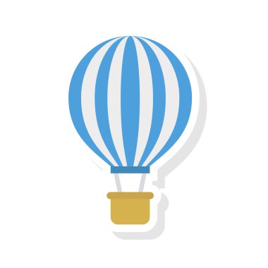 Hava Balon paraşüt ulaşım vektör çizim 