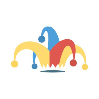 soytarı şapkası sirk vektör çizim 