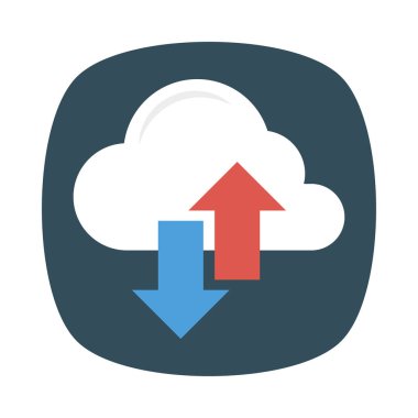 yedek bulut veritabanı vektör çizim 