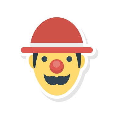 Palyaço soytarı circus vektör çizim 