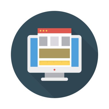 Web düzen tasarım şablonu vektör çizim 