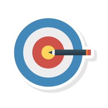 hedef hedef planlama vektör çizim 