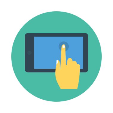 basın tıklayın vektör çizim dokunun 