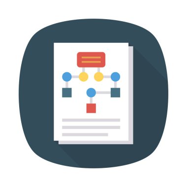 akış diyagramı planlama vektör çizim 