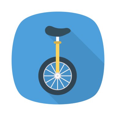 tek tekerlekli sirk bisikletine sirk tekerlek vektör çizim 