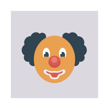 Palyaço soytarı yüz vektör çizim 