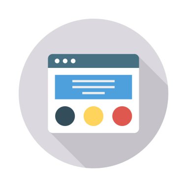 tarayıcı şablonu web düzeni vektör çizim 