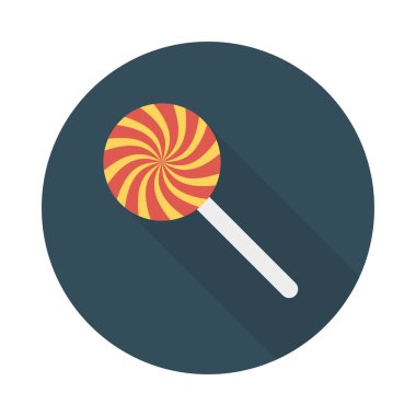 lolipop şeker tatlı vektör çizim 
