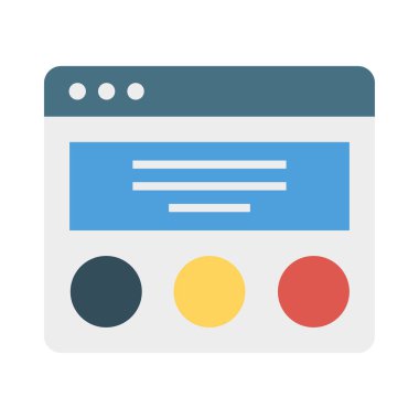 tarayıcı şablonu web düzeni vektör çizim 