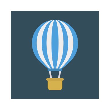 Hava Balon paraşüt ulaşım vektör çizim 