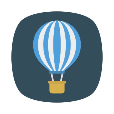 Hava Balon paraşüt ulaşım vektör çizim 