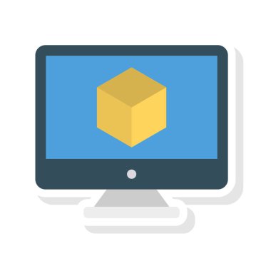 Küp tasarım yaratıcı vektör çizim 