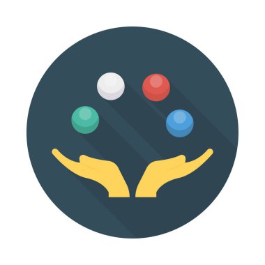 hokkabazlık hokkabaz sirk vektör çizim 